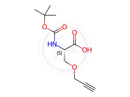 Chemical structure of Boc-Ser(O-propargyl)-OH