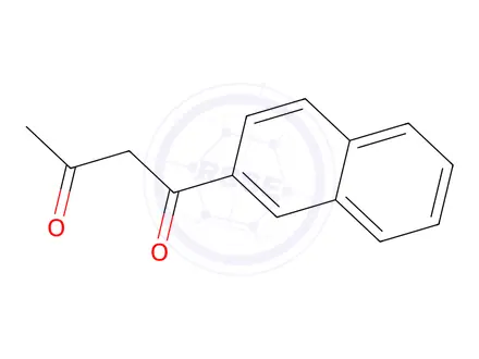 Chemical structure of 1-naphthalen-2-ylbutane-1,3-dione