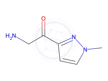 Chemical structure of Ethanone, 2-amino-1-(1-methyl-1H-pyrazol-3-yl)-