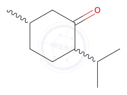 Chemical structure of Menthone(mixture of isomers)
