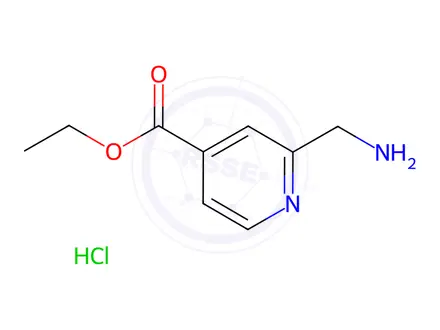 Chemical structure of Ethyl 2-(aminomethyl)isonicotinate hydrochloride