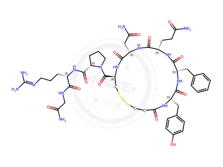 Chemical structure of Desmopressin EP Impurity D