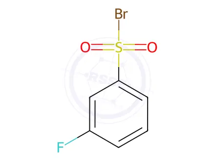 Chemical structure of 3-fluorobenzene-1-sulfonyl bromide