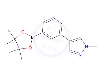 Chemical structure of 3-(1-Methyl-4-pyrazolyl)phenylboronic Acid Pinacol Ester