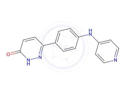 Chemical structure of 6-(4-(Pyridin-4-ylamino)phenyl)pyridazin-3(2H)-one