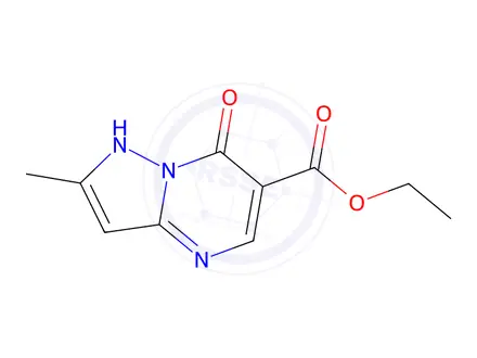 Chemical structure of Ethyl 2-methyl-7-oxo-4,7-dihydropyrazolo[1,5-a]pyrimidine-6-carboxylate
