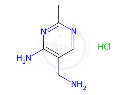 Chemical structure of 5-(Aminomethyl)-2-methylpyrimidin-4-amine hydrochloride