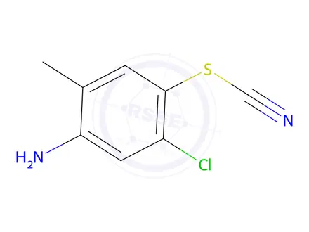 Chemical structure of 5-Chloro-2-methyl-4-thiocyanatoaniline