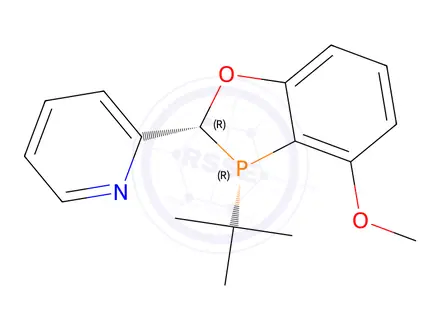 Chemical structure of 2-((2R,3R)-3-(tert-butyl)-4-methoxy-2,3-dihydrobenzo[d][1,3]oxaphosphol-2-yl)pyridine