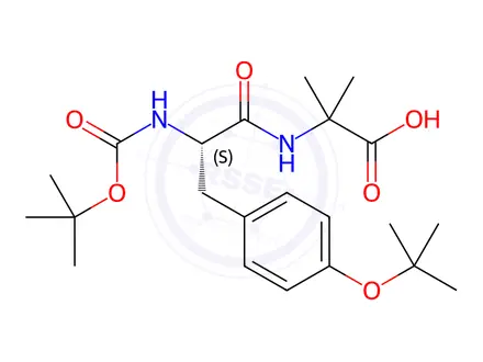 Chemical structure of Boc-Tyr(tBu)-Aib-OH