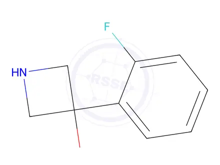 Chemical structure of 3-(2-Fluorophenyl)azetidin-3-ol