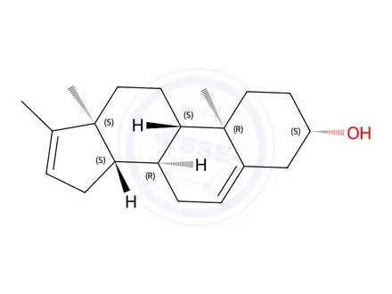 Chemical structure of 17-Methyl-Androsta-5,16-dien-3β-ol