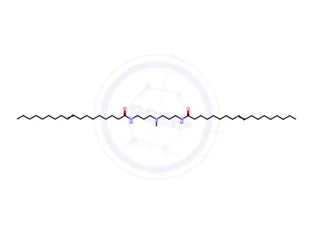 Chemical structure of N,N'-[(methylimino)dipropane-1,3-diyl]dioleamide