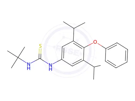 Chemical structure of 1-(Tert-butyl)-3-(3,5-diisopropyl-4-phenoxyphenyl)thiourea
