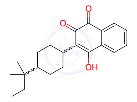 Chemical structure of Buparvaquone Impurity 11