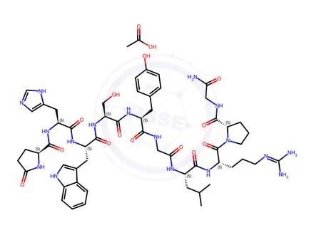 Chemical structure of Gonadorelin Acetate