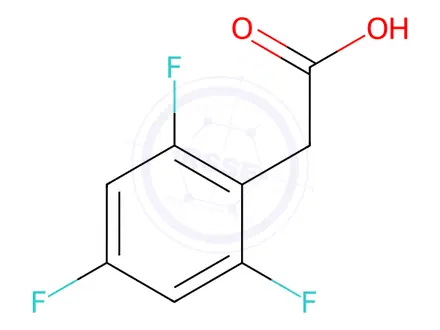 Chemical structure of 2,4,6-Trifluorophenylacetic acid