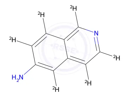Chemical structure of 6-Aminoisoquinoline-d6