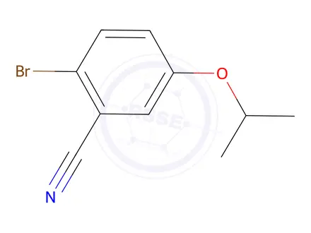 Chemical structure of 2-Bromo-5-(propan-2-yloxy)benzonitrile