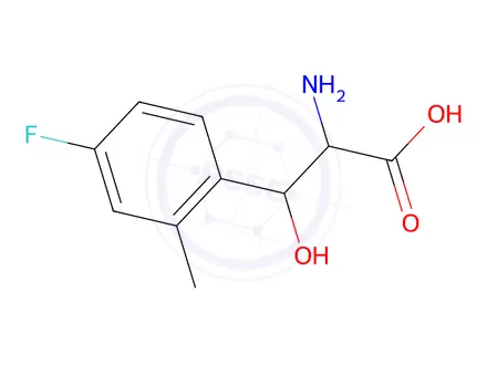 Chemical structure of 2-Amino-3-(4-fluoro-2-methylphenyl)-3-hydroxypropanoic acid
