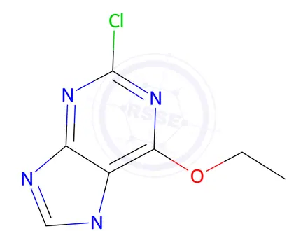 Chemical structure of 2-Chloro-6-ethoxy-7-methyl-7h-purine