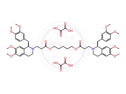 Chemical structure of Atracurium Besilate Impurity 43 Dioxalate (Atracurium Besilate EP Impurity B Dioxalate)