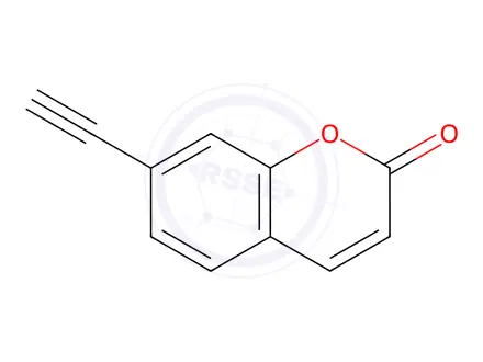Chemical structure of 7-Ethynylcoumarin