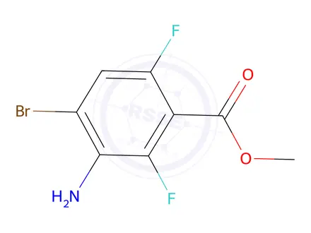 Chemical structure of Methyl 3-Amino-4-bromo-2,6-difluorobenzoate
