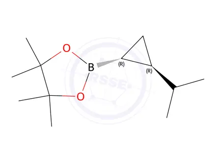 Chemical structure of rel-2-((1R,2R)-2-Isopropylcyclopropyl)-4,4,5,5-tetramethyl-1,3,2-dioxaborolane