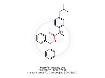 Chemical structure of Ibuprofen Impurity 161