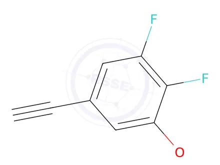 Chemical structure of 5-Ethynyl-1,2-difluoro-3-methoxybenzene