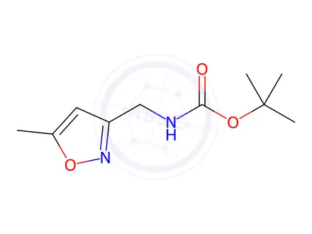 Chemical structure of Carbamic acid, [(5-methyl-3-isoxazolyl)methyl]-, 1,1-dimethylethyl ester (9CI)