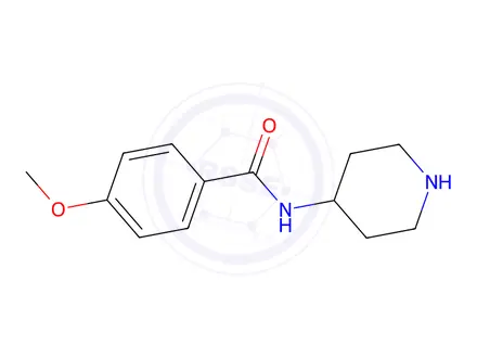 Chemical structure of 4-Methoxy-N-(piperidin-4-Yl)benzamide