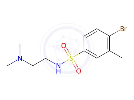 Chemical structure of 4-Bromo-n-(2-(dimethylamino)ethyl)-3-methylbenzenesulfonamide