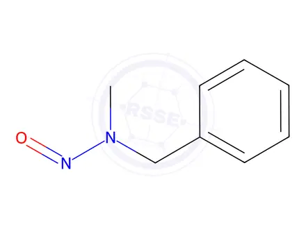 Chemical structure of N-Nitroso-N-methylbenzylamine (NBMA)(NMBzA)
