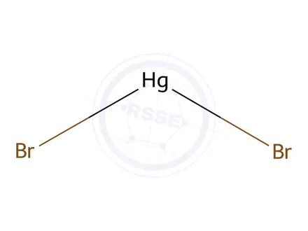 Chemical structure of Mercury(II) Bromide
