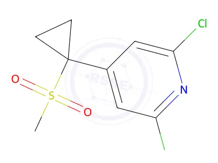 Chemical structure of 2,6-Dichloro-4-(1-(methylsulfonyl)cyclopropyl)pyridine