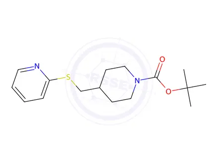 Chemical structure of tert-Butyl 4-((pyridin-2-ylthio)methyl)piperidine-1-carboxylate