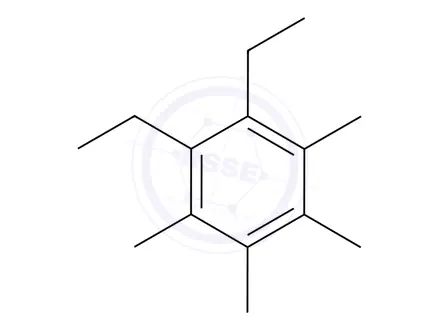 Chemical structure of 1,2-Diethyl-3,4,5,6-tetramethylbenzene