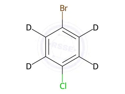 Chemical structure of 4-Bromochlorobenzene-d4