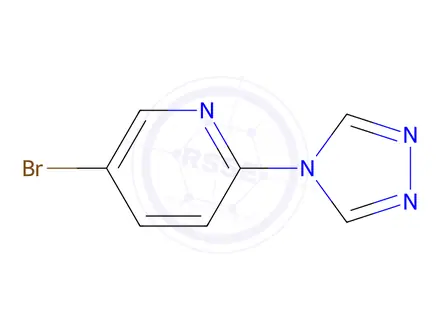 Chemical structure of 5-bromo-2-(4H-1,2,4-triazol-4-yl)pyridine