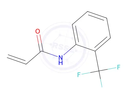 Chemical structure of N-[2-(trifluoromethyl)phenyl]prop-2-enamide