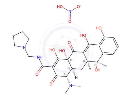Chemical structure of rolitetracycline nitrate