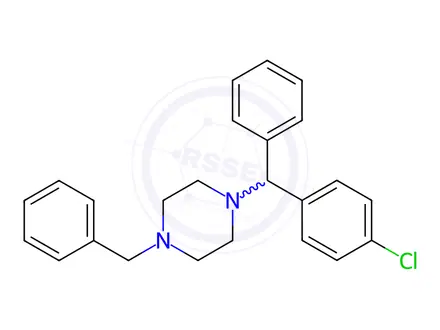 Chemical structure of Demethyl Meclizine
