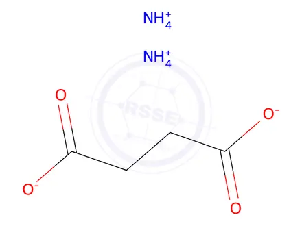 Chemical structure of AMmonium succinate