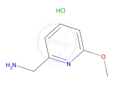 Chemical structure of (6-Methoxypyridin-2-yl)methanamine hydrochloride