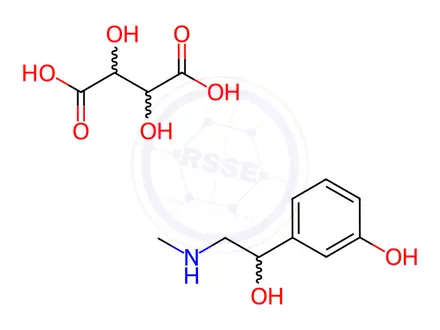 Chemical structure of Phenylephrine Bitartrate (1532950)
