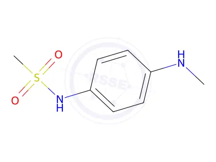 Chemical structure of N-[4-(methylamino)phenyl]methanesulfonamide hydrochloride