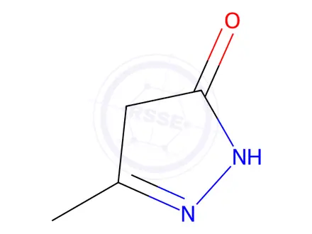 Chemical structure of 5-methyl-2,4-dihydro-3H-pyrazol-3-one