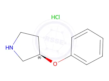 Chemical structure of (R)-3-Phenoxypyrrolidine hydrochloride